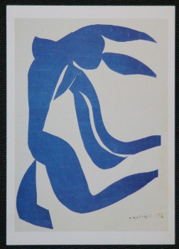 Henri Matisse Artist Title Flowing Hair 1952 Gouache On Paper Postcard