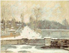 Alfred Sisley Artist Postcard The Watering Place At Marly-le-Roi