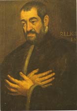 Jacopo Tintoretto Artist Postcard Portrait Of A Man