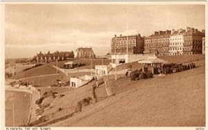 Plymouth Devon Postcard The Hoe Slopes Vintage Sepia Tone