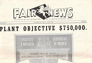 Fair News Vol. III, No 4. Plants Objective $ 750 000