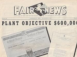 Fair News Vol. III No 8. Plant Objective $ 600 000. Objectif de l'Usine 600 000 $.