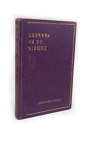 Letters of an Airman By the late Geoffrey Wall Royal Flying Corps
