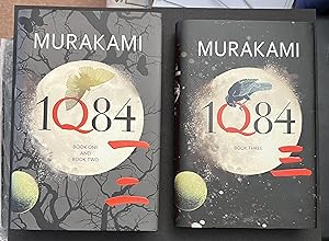 1Q84 Books One Two & Three A Superb New Foyles Exclusive (Red Page Edge LTD) 2 book Set. 1st Ed 1...