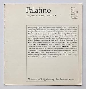 Palatino Michelangelo Sistina [type specimen]