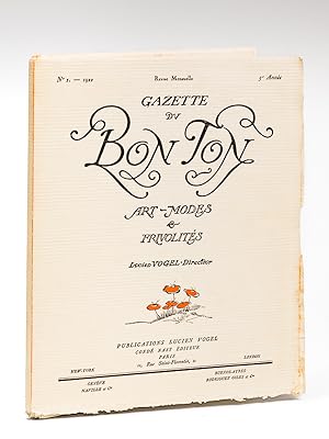 Gazette du Bon Ton. Art - Modes & Frivolités. Année 1922 - 5e Année - Numéro 1 - Revue Mensuelle