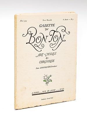 Gazette du Bon Ton. Art - Modes & Chronique. Mars 1924 - 6e Année - Numéro 7 - Revue Mensuelle