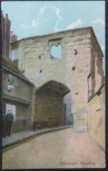 Coventry Vintage Postcard 1908 Broadgate