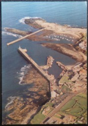 Seahouses Harbour Postcard Aerial View From Airfotos Newcastle