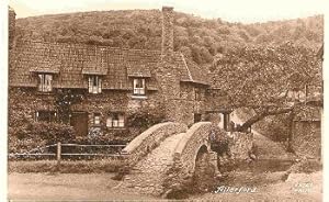 Allerford Postcard Somerset Vintage View Sepia Toned Publisher Frith's