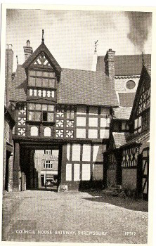 Shrewsbury Postcard Shropshire Council House Gateway Real Photo