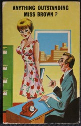 Comic Humour Postcard Anything Outstanding Miss Brown?