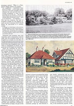 The Bungalow; an Indian Contributuion to the West. An original article from History Today, 1982.