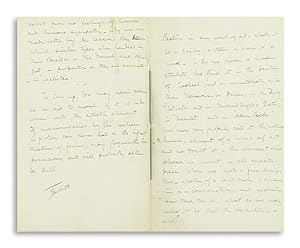 AUTOGRAPH MANUSCRIPT (AM) on Realism in Art and Literature and its Relation to Morals