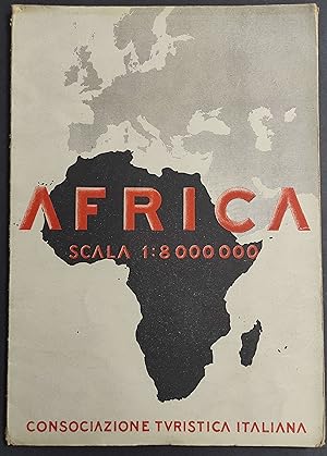 Cartina Africa - Scala 1:8000000 - Consociazione Turistica Italiana