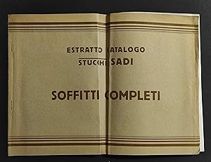 Estratto Catalogo Stucchi Sadi - Soffitti Completi - 1930