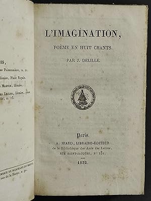 L'Imagination - Oeuvres Diverses - J. Delille - Ed. Hiard - 1832 - 2 in 1