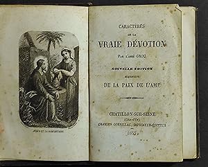 Caracteres de la Vraie Devotion - Ed. Charles Cornillac - 1855