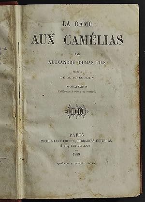 La Dame Aux Camelias - A. Dumas Fils - Ed. Michel Levy Freres - 1858