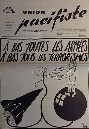 Union pacifiste. N° 207. Journal mensuel de l'Union pacifiste de France - Section française de l'...