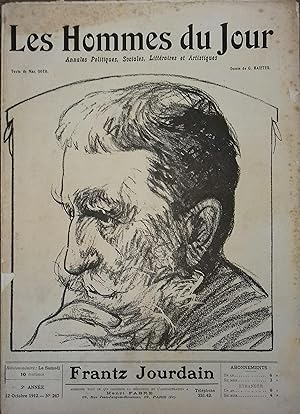 Les Hommes du jour N° 247 : Frantz Jourdain. Portrait en couverture par G. Raieter. 12 octobre 1912.