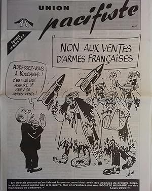 Union pacifiste N° 268. Journal de l'Union pacifiste de France. Octobre 1990.