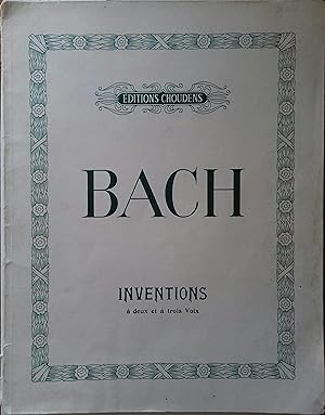 Inventions à deux et à trois voix pour piano. Vers 1978.