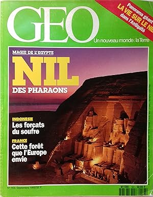 Géo N° 163. Nil des pharaons. Septembre 1992.