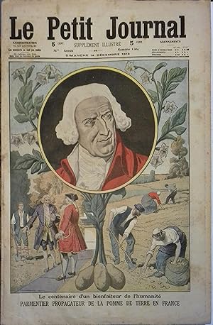 Le Petit journal, Supplément illustré N° 1204 : Centenaire de Parmentier. (Gravure en première pa...