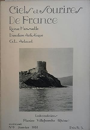 Ciels et sourires de France. 1931 - N° 9 : Iles du Levant et Port-Cros. 2 photos de nus. Janvier ...