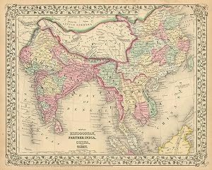 Map of Hindoostan, Farther India, China, and Tibet