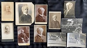 Sir Wilfrid Laurier photo collection of 7 cabinet cards and 5 b&w photos