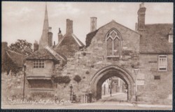 Salisbury Postcard Wiltshire St. Ann's Gate Sepia Tone Publisher Frith's