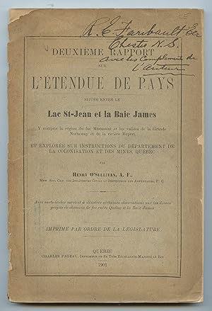 Deuxième Rapport sur L'Étendue de Pays située entre le Lac St-Jean et la Baie James