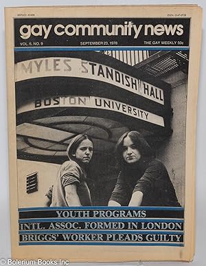 GCN: Gay Community News; the gay weekly; vol. 6, #9, Sept. 23, 1978: Youth Programs