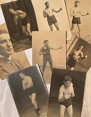 New Zealand boxing champions photographic postcards