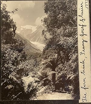 Glass slides of New Zealand glaciers and mountain scenery