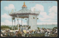 Southend On Sea Essex Postcard Vintage 1914 New Bandstand
