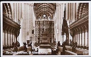 St Albans Abbey Postcard Real Photo Publisher PP English Series