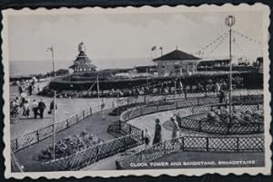 Broadstairs Kent Postcard Vintage View 1959 Bandstand Clock Tower