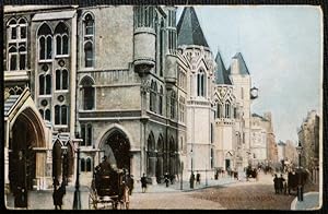 London Law Courts Vintage Postcard