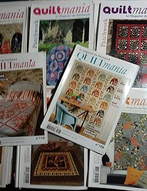 Quiltmania. Le magazine du patchwork. 22 numéros entre le N° 69 et le N° 109. Série incomplète en...