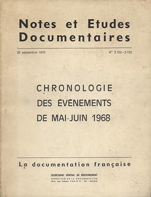 Chronologie des événements de mai-juin 1968.