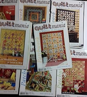Quiltmania. Le magazine du patchwork. 25 numéros entre le N° 33 et le N° 67. Série incomplète ent...