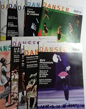 Danser. Magazine mensuel consacré à la danse. Année 2010 complète. 11 numéros, du N° 294 au N° 304.