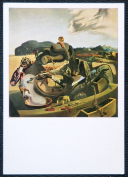 Salvador Dali Postcard Autumn Cannibalism Oil On Canvas