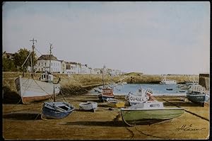 St. Peter Port Guernsey From Original Watercolour By Artist M Ewins