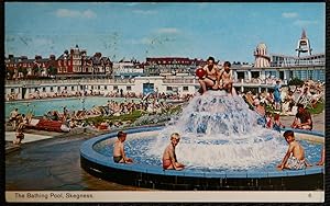 Skegness Postcard 1977 The Bathing Pool