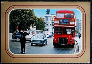London Routemaster Bus Postcard No.18 Sudbury Policeman At St. Pauls