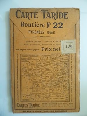 CARTE TARIDE Routiere N.° 22 PYRENEES ( OUEST )